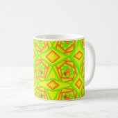 Mug Citrus vert orange jaune ombre abstrait Conception (Devant droit)