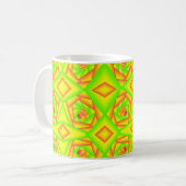 Mug Citrus vert orange jaune ombre abstrait Conception (Devant gauche)