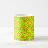 Mug Citrus vert orange jaune ombre abstrait Conception (Centre)