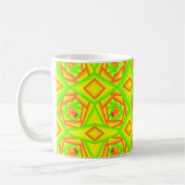 Mug Citrus vert orange jaune ombre abstrait Conception (Gauche)