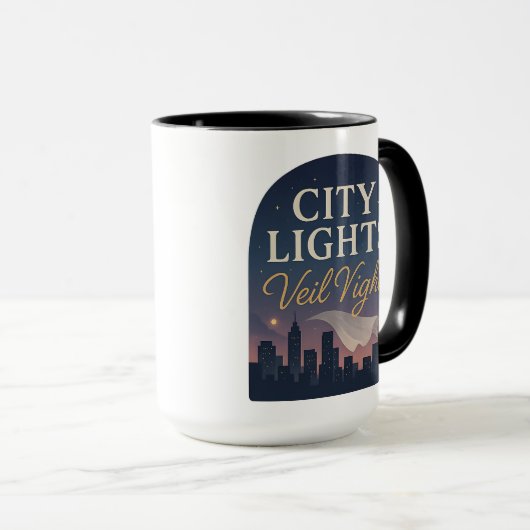 Mug City Lights, Veil Nights | Halloween Gifts (Devant droit)