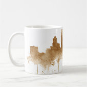Mug City Skyline Coffee Stain Art (Gauche)