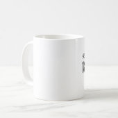 Mug City Zip Code Déplacement Cadeau Black White Café  (Devant gauche)