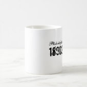 Mug City Zip Code Déplacement Cadeau Black White Café  (Centre)
