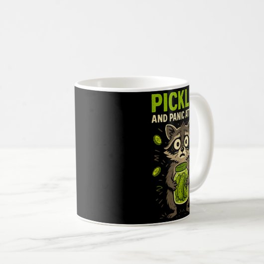 Mug Ckles And Panic Attacks Raccoon Trash Panda Funny  (Devant droit)