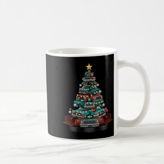 Mug Ckup Truck Christmas Tree Funny Clic Car Graphic M (Droite)