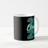 Mug Cl Of 2026 Graduation Varsity Teal And White On Th (Devant droit)