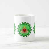 Mug Claddagh et entrelacs verts (Centre)