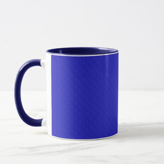 Mug Clair Solide néon bleu texturé.  (Gauche)