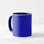 Mug Clair Solide néon bleu texturé. (Devant gauche)