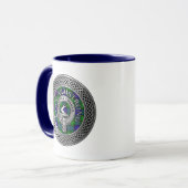 Mug Clan Armstrong Crest & Tartan Knot (Devant gauche)