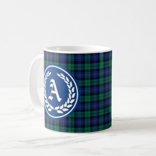 Mug Clan Armstrong Tartan Monogramme (Devant gauche)