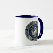 Mug Clan Baird Crest & Tartan Knot (Devant droit)
