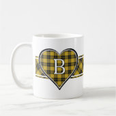 Mug Clan Barclay Tartan Heart (Gauche)