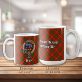 Mug Clan Bruce Crest sur Tartan