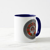Mug Clan Bruce Crest & Tartan Knot (Devant droit)