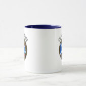 Mug Clan Bruce Tartan Knot & Flag (Centre)