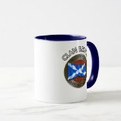 Mug Clan Bruce Tartan Knot & Flag (Devant droit)