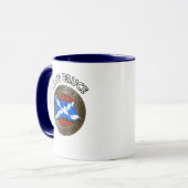 Mug Clan Bruce Tartan Knot & Flag (Devant gauche)