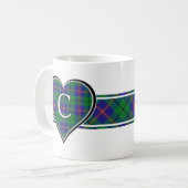 Mug Clan Carmichael Tartan Heart (Devant gauche)