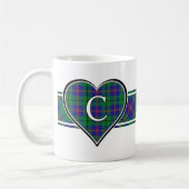 Mug Clan Carmichael Tartan Heart (Gauche)
