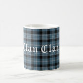 Mug Clan Clark Tartan & Text (Centre)