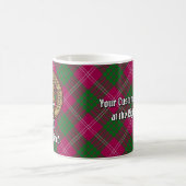 Mug Clan Crawford Crest sur Tartan (Centre)