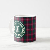 Mug Clan Crawford Tartan Monogramme (Devant gauche)