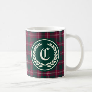 Mug Clan Crawford Tartan Monogramme