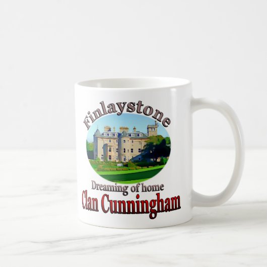 Mug Clan Cunningham Rêvant de la Maison Finlaystone (Droite)