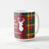 Mug Clan de Noël personnalisé Clan Buchanan Plaid (Devant droit)