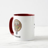 Mug Clan Drummond Crest sur Tartan (Devant gauche)