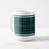 Mug Clan Dundas Tartan Vert et bleu Plaid (Devant gauche)