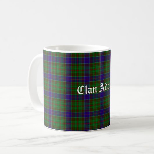 Mug Clan écossais Adams Tartan (Devant gauche)