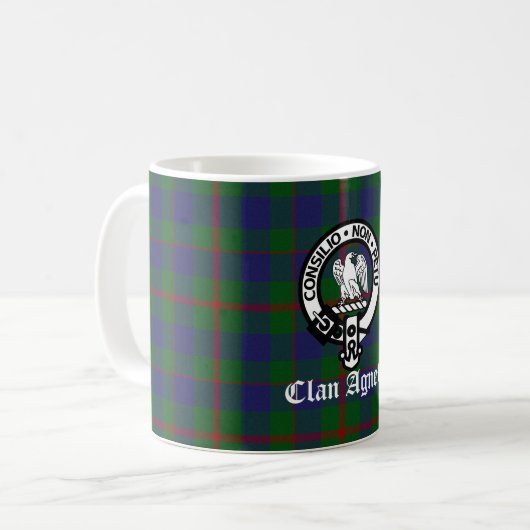 Mug Clan écossais Agnew Crest & Tartan (Devant gauche)