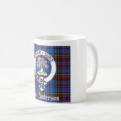 Mug Clan écossais Anderson Crest & Tartan (Devant droit)