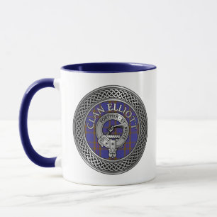 Mug Clan ELLioTT Crest et noeud tatan