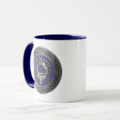 Mug Clan ELLioTT Crest et noeud tatan (Devant gauche)