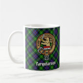 Mug Clan Farquharson Crest sur Tartan (Gauche)