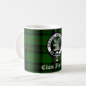 Mug Clan Forbes Tartan et Insigne de crête (Devant gauche)