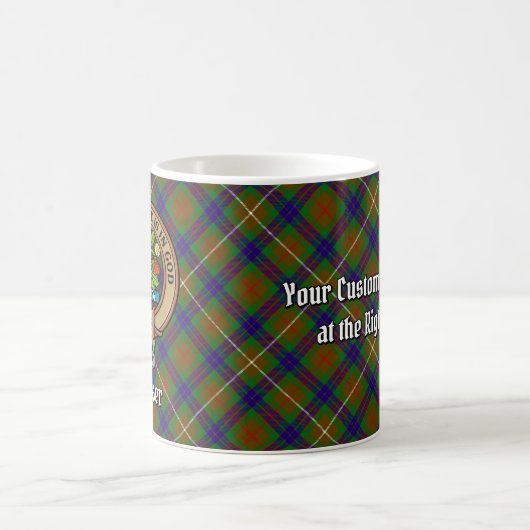Mug Clan Fraser Crest sur la chasse Tartan (Centre)