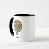 Mug Clan Fraser Crest sur le tartare de chasse Patinée (Devant gauche)