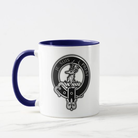 Mug Clan Fraser de Lovat Crest - Noir (Gauche)