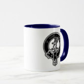 Mug Clan Fraser de Lovat Crest - Noir (Devant droit)