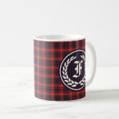 Mug Clan Fraser de Lovat Tartan moderne Monogramme (Devant droit)