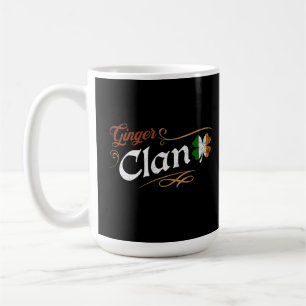 Mug Clan Ginger Patrimoine Irlandais Shamrock Vintage