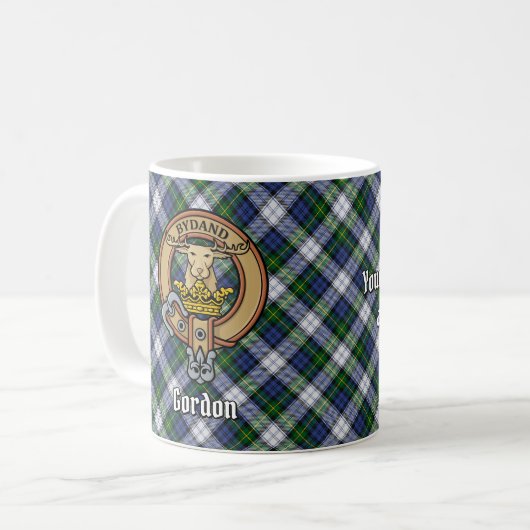 Mug Clan Gordon Crest sur le tatan de robe (Devant gauche)