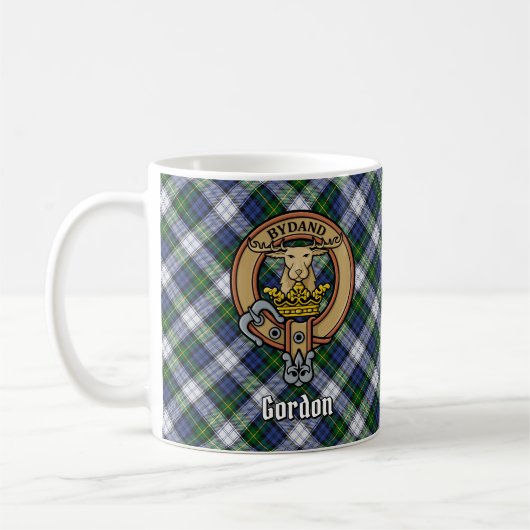 Mug Clan Gordon Crest sur le tatan de robe (Gauche)