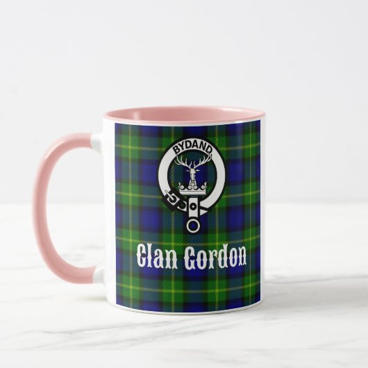 Mug Clan Gordon Tartan Crest (Gauche)