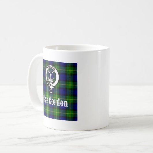 Mug Clan Gordon Tartan Crest (Devant gauche)